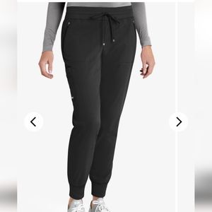 NEW WITH TAGS Greys anatomy black XL petite Scrub pants jogger style